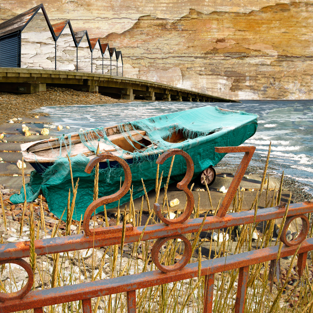 Fine art cards, greeting card, seascapes, coastal art, limited edition print, photomontage, Claire Gill, Whitstable