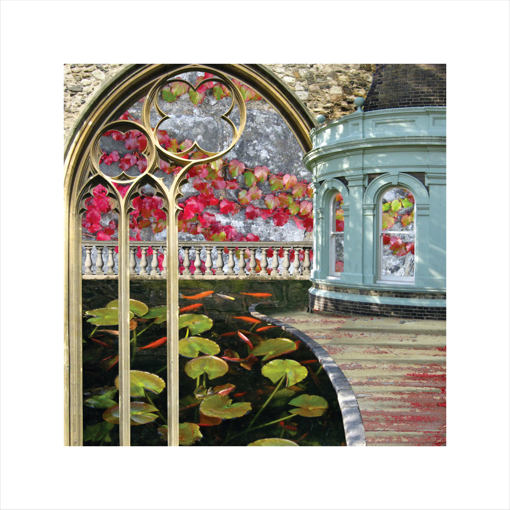 Claire Gill, Artist, Wallscape 9 Fine Art limited edition print, buy art, Rochester Fine Art Print, lily pond, gold fish