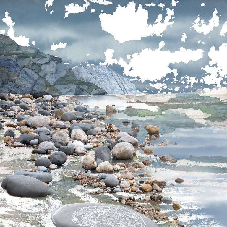 Developing Seascapes, the 365 day challenge, Claire Gill, Artist Claire Gill, Claire Gill Fine Art, Art Challenge, Digital Photomontage, Inspiration, seascapes, Creating Art in the Cracks, Day#36