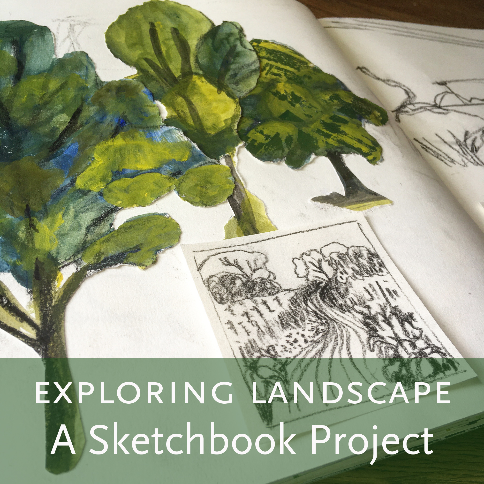 Sketchbook Painting, Watercolor Landscape, How to Fill Your Sketchbook