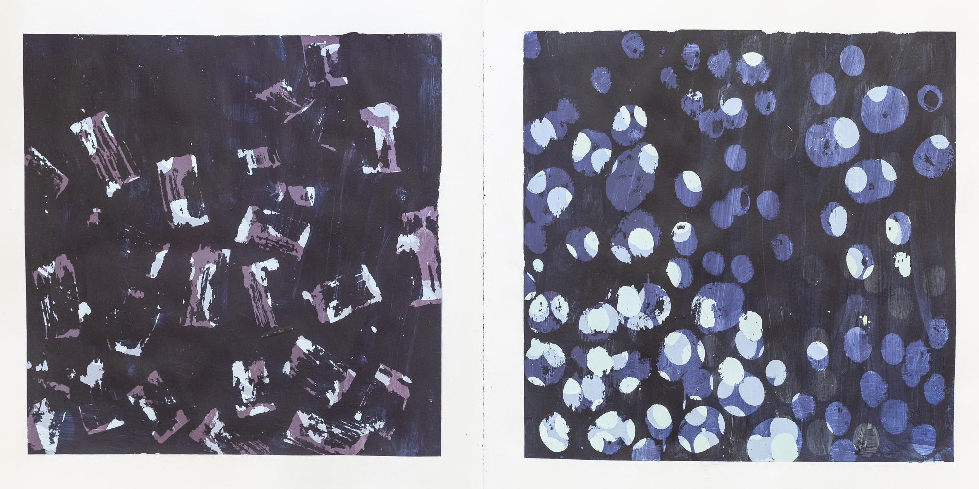 shadow studies, art experiments, paint layers, sketchbook pages, light and dark, claire gill sketchbook, working process, sketchbook process, acrylic paint