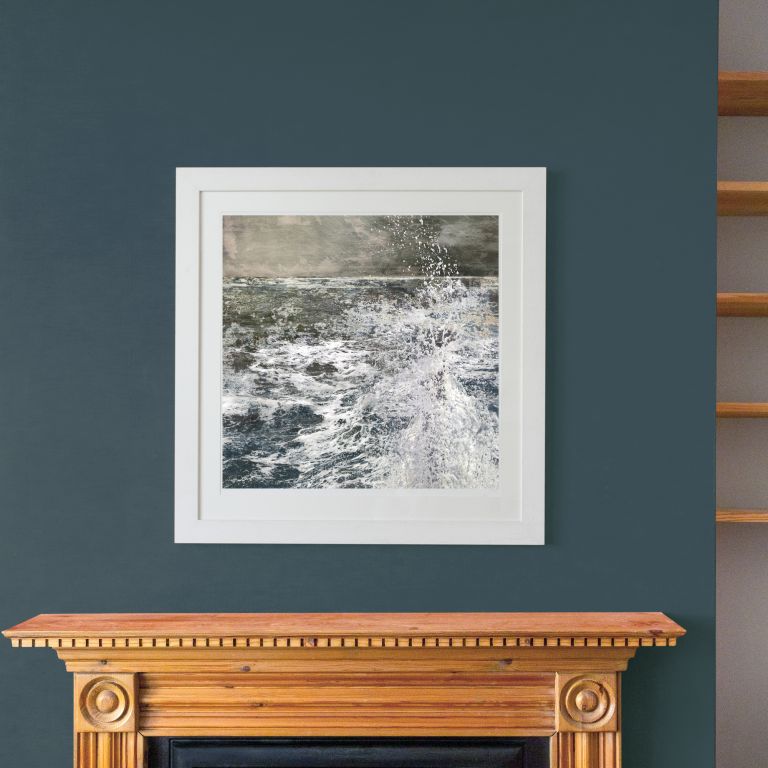 Framed art, Art in situ, Art walls, art for interiors, seascapes, coastal art, Claire gill, artist claire gill, limited edition coastal print, contemporary fine art prints