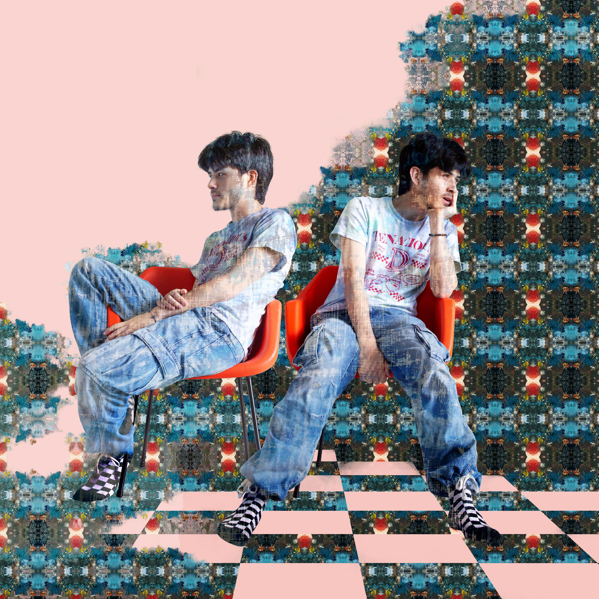 Duality, Pause, two people on chairs, being with oneself, duality project, add art, neurodiversity art