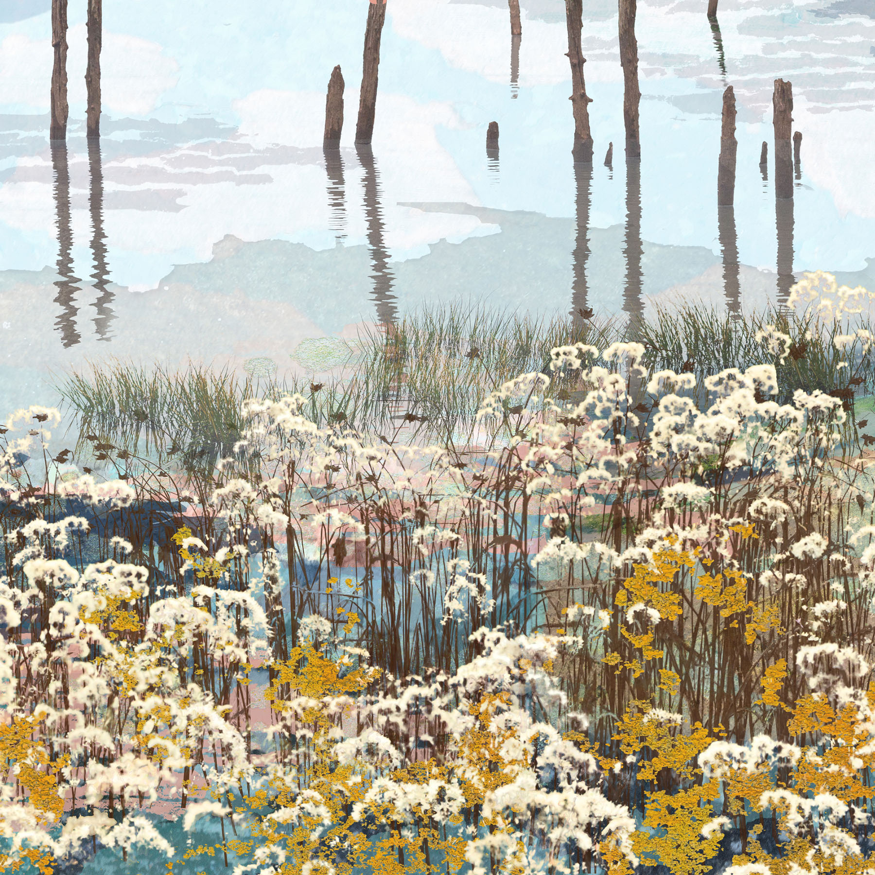 treescape 13 detail, landscape print