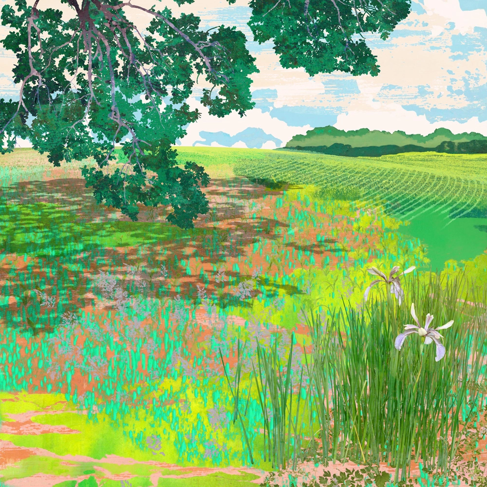 rural landscape print