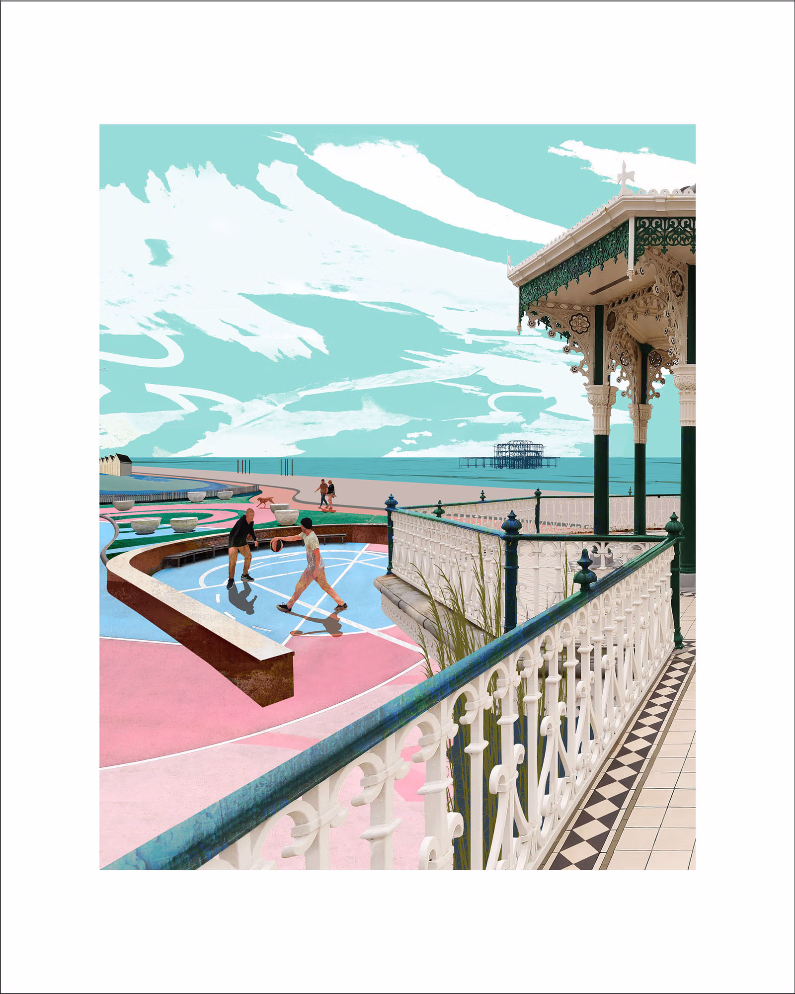 Brighton Breezy 4 Limited Edition Print | Brighton Bounce