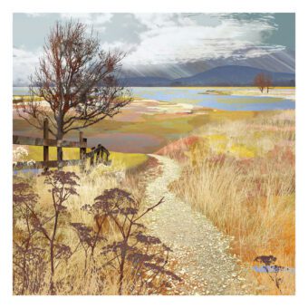 The Journey Lake District landscape print by Claire Gill