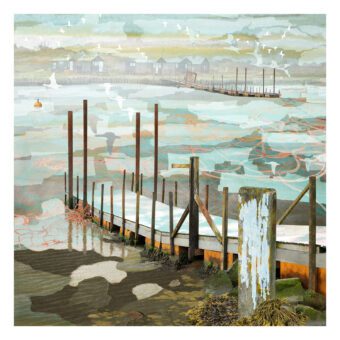 The Crossing Walberswick Ferry limited edition coastal print