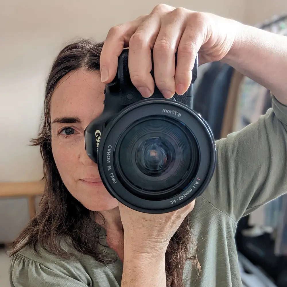 Claire Gill with camera