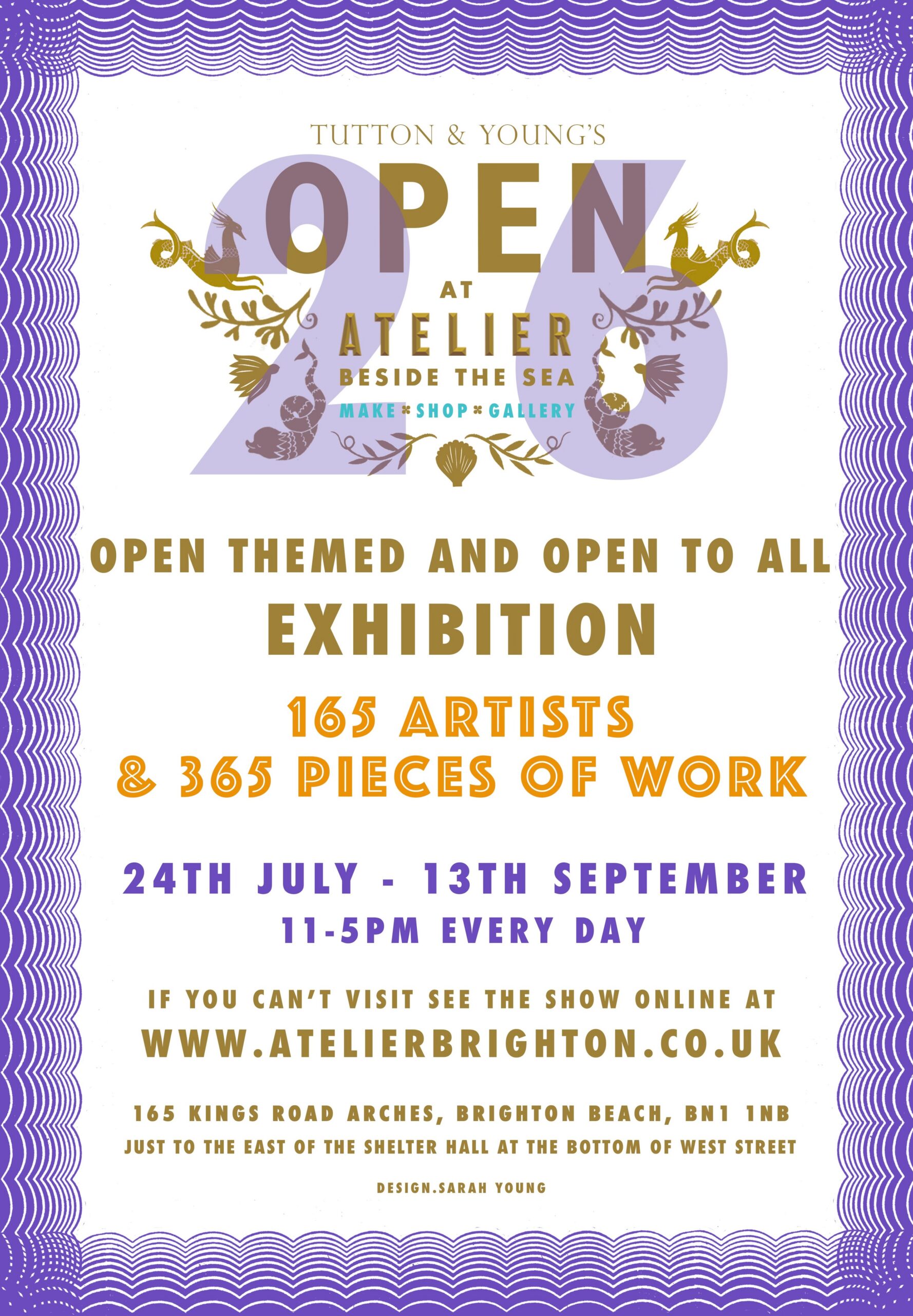 POster showing the Atelier By the sea Exhibition 2026