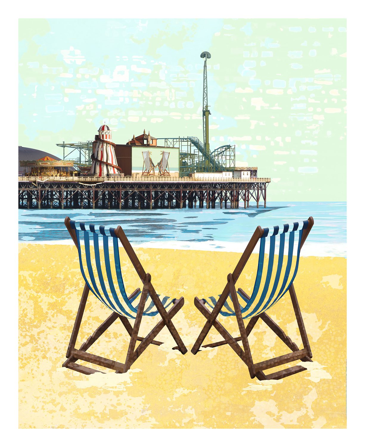 Brighton Breezy 5 Limited Edition Print | Brighton Beach