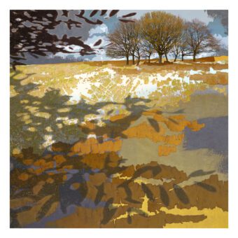 Dance of Shadows tree landscape print by Claire Gill