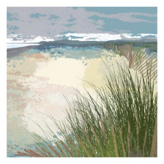 Littoral Suffolk coast print by Claire Gill