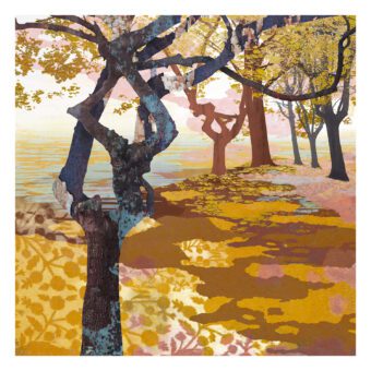 The Shades of Autumn autumn tree print by Claire Gill