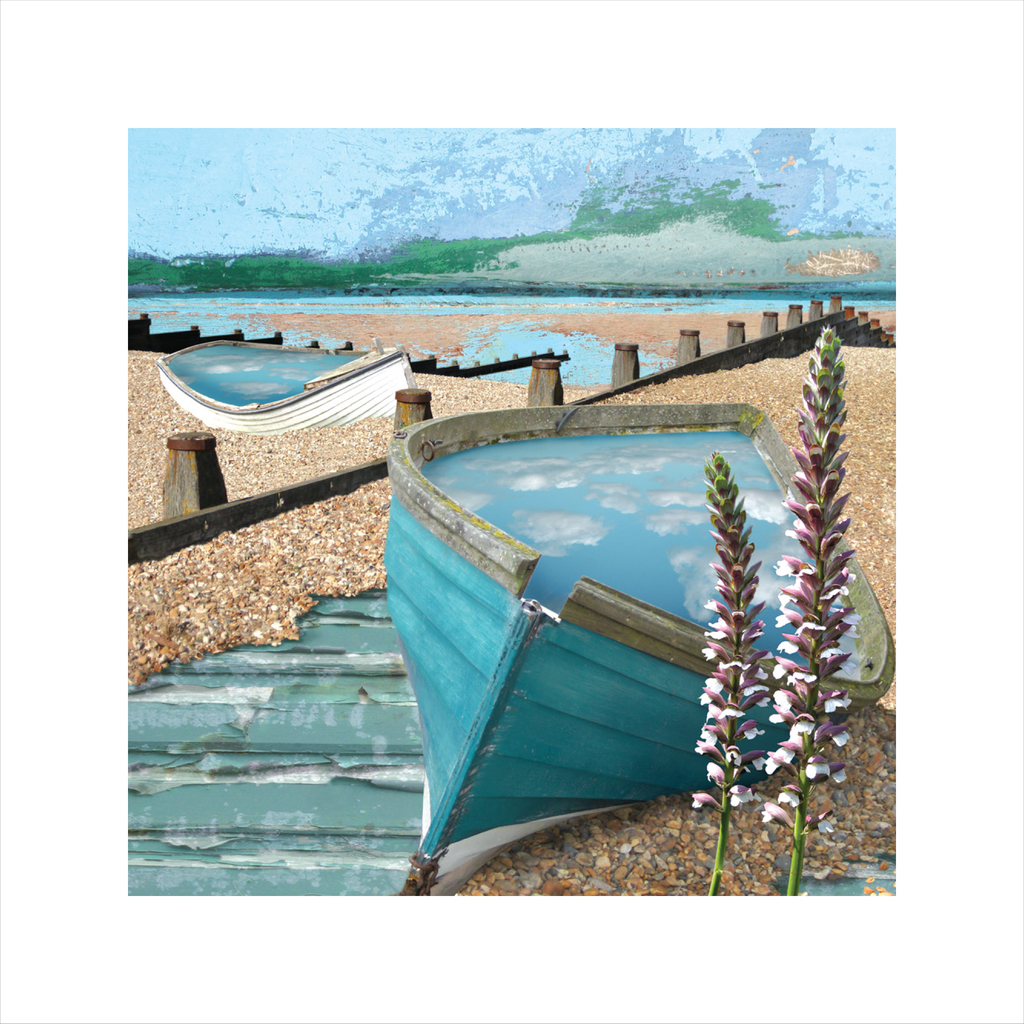 affordable art, art for sale. art online, art prints,Claire Gill, Limited edition prints, digital photomontage, fine art prints, hahnemuhle, coastal art, Collect Art, seascape 9, Acanthus, Whitstable, Groins