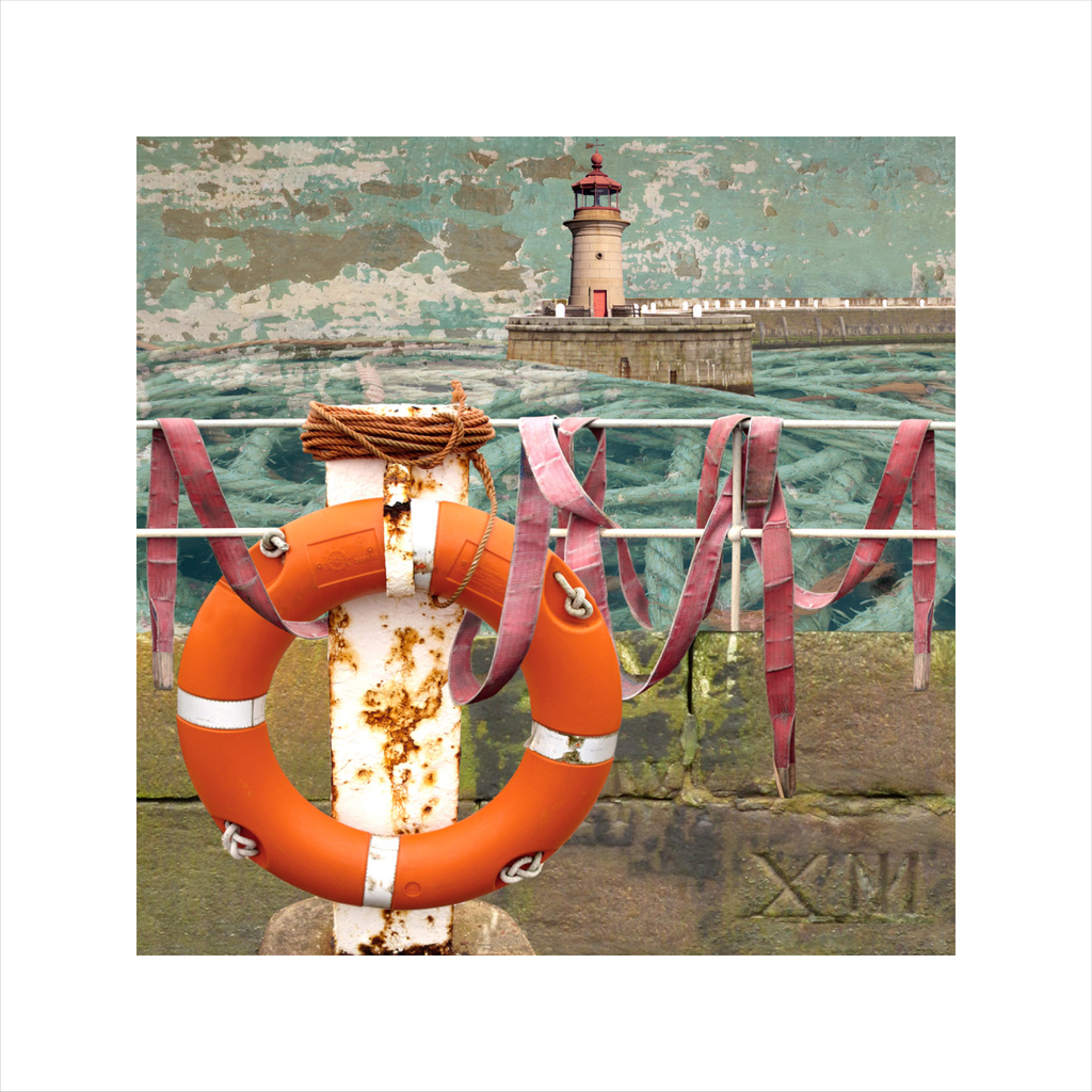 affordable art, art for sale. art online, art prints,Claire Gill, Limited edition prints, digital photomontage, fine art prints, hahnemuhle, coastal art, Collect Art, seascape 31, Ramsgate, Buoy