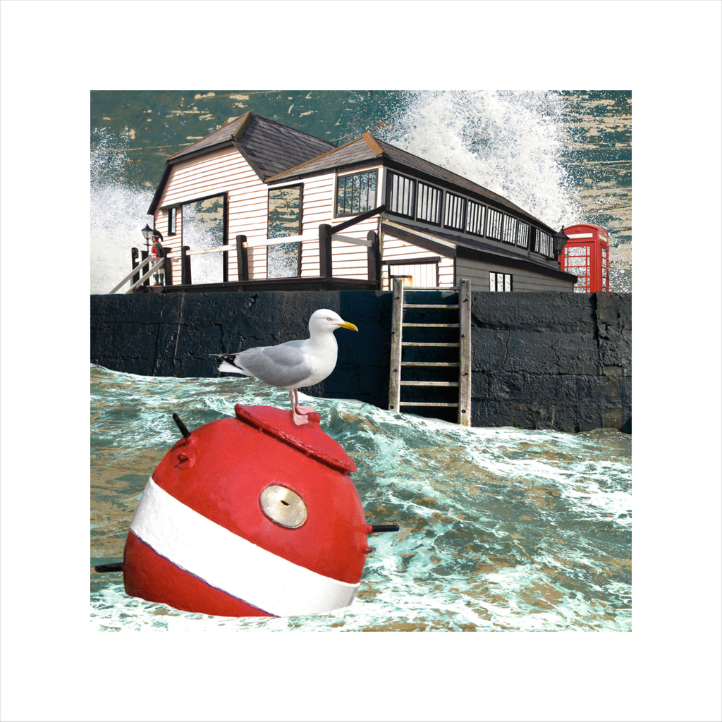 affordable art, art for sale. art online, art prints, Claire Gill, Limited edition prints, digital photomontage, fine art prints, hahnemuhle, coastal art, Collect Art, seascape 41, Dickens, Bleak House, Broadstairs