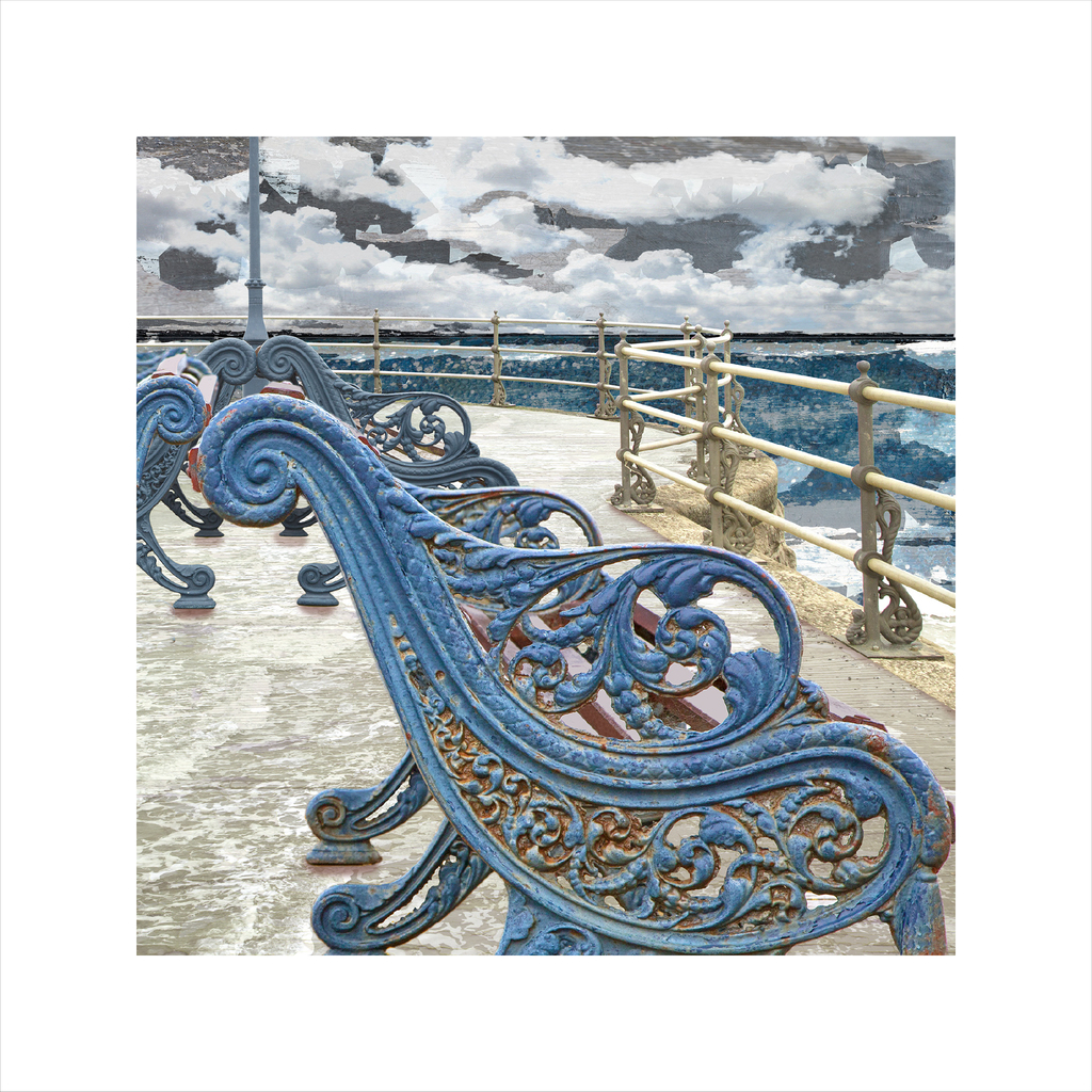 Swanage Fine Art Print, affordable art, art for sale. art online, art prints, Claire Gill, Limited edition prints, digital photomontage, fine art prints, hahnemuhle, coastal art, Collect Art, seascape 48, Swanage
