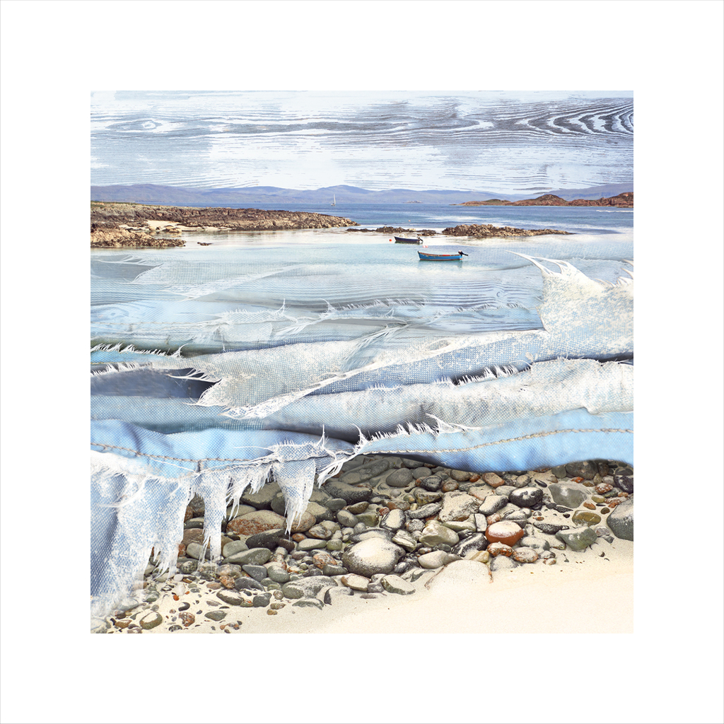 affordable art, art for sale. art online, art prints, Claire Gill, Limited edition prints, digital photomontage, fine art prints, hahnemuhle, coastal art, Collect Art, seascape 51, Iona, Isle of Iona, hebrides