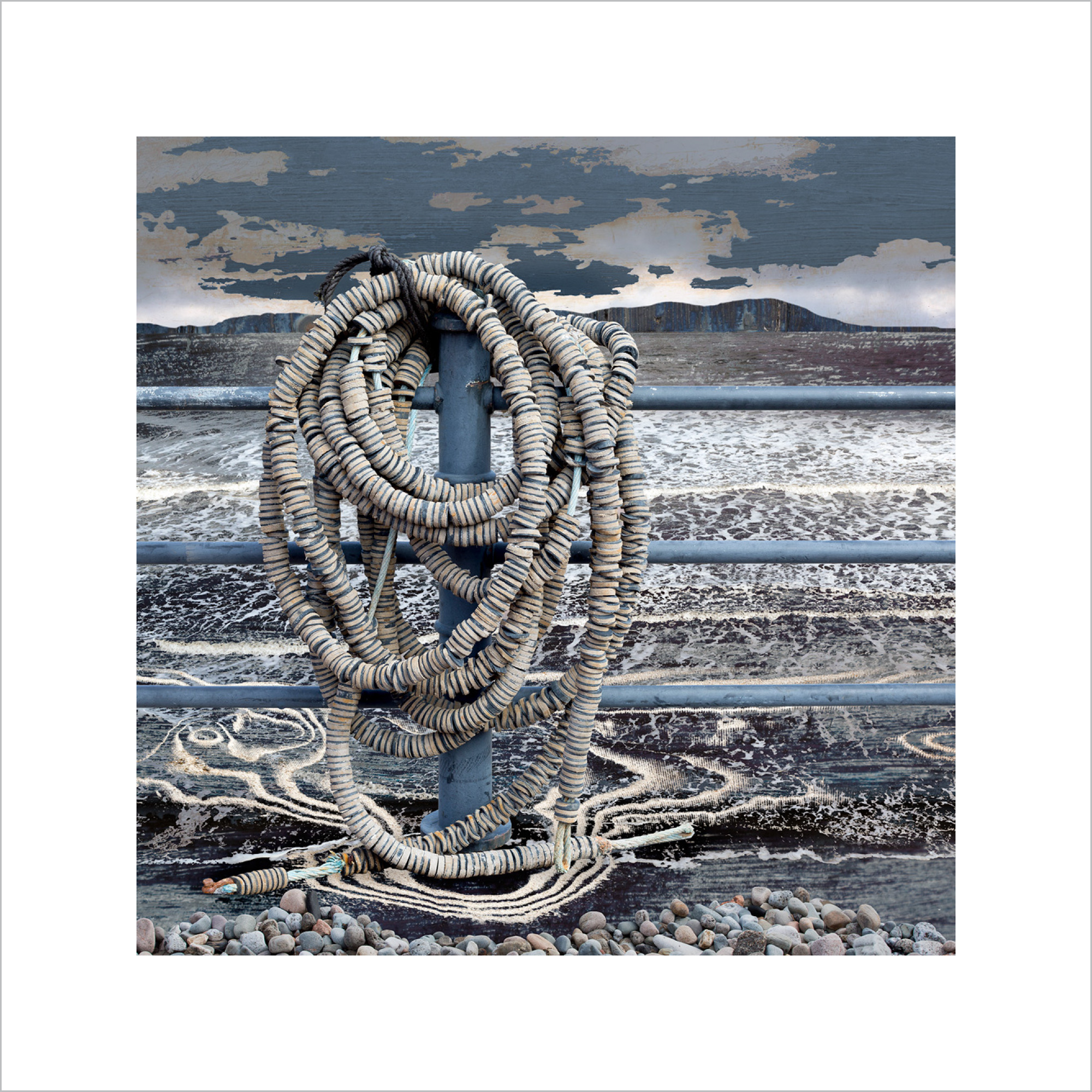 seascape original digital print, digital collage, affordable art, art for sale. art online, art prints, Claire Gill, Limited edition prints, seascape 61, digital photomontage, fine art prints, hahnemuhle, coastal art, Collect Art